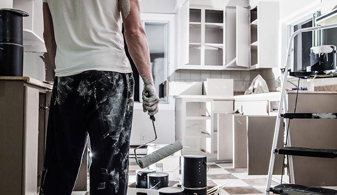 Professional cabinet painting service