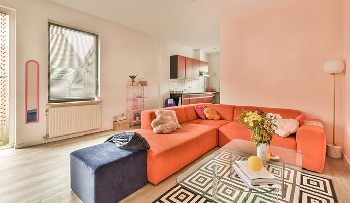 Colorful living room