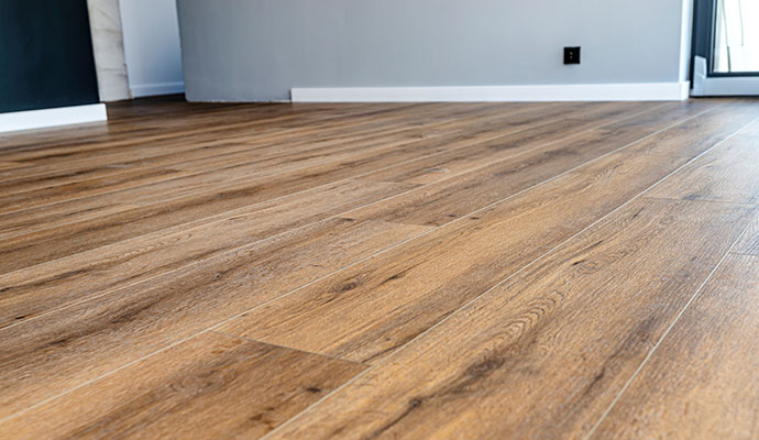 Wooden floor inside residential area