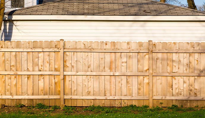 Clean and new fence
