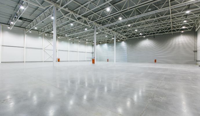 Inside of warehouse