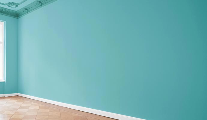 Matte paint on wall