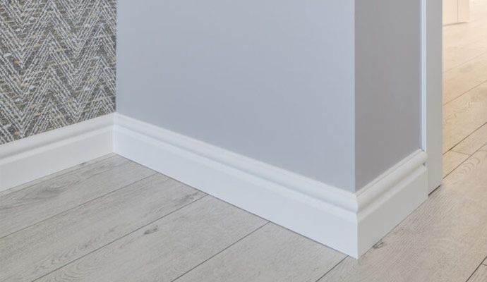 Painted baseboard