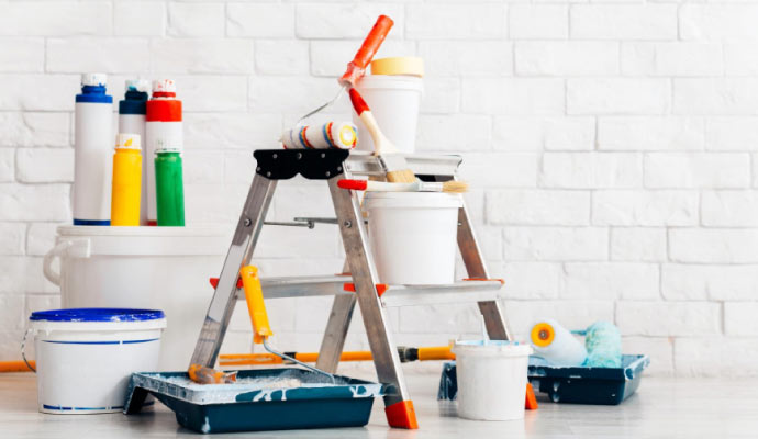 Painting equipments that are used professionally