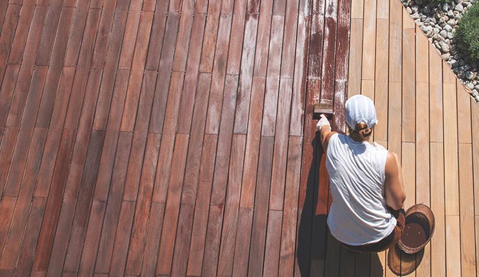 Deck painting service