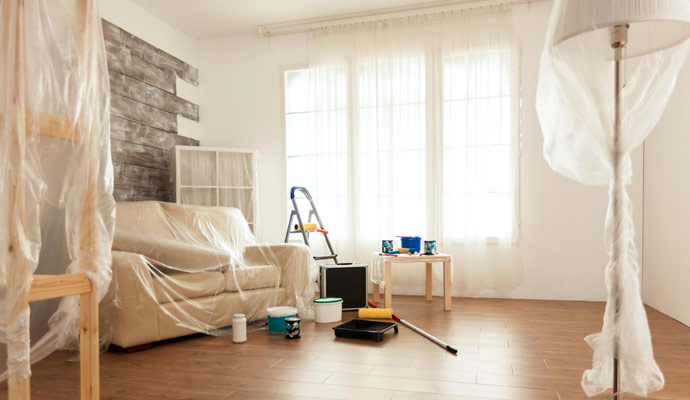 Living room painting service